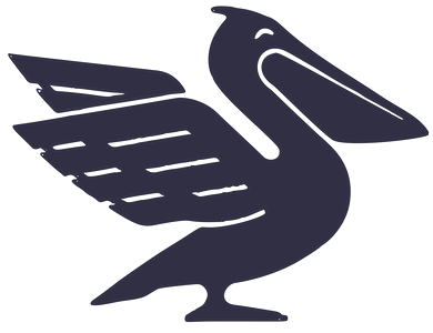Fraser pelican emblem in ink