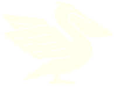Fraser pelican emblem in ivory